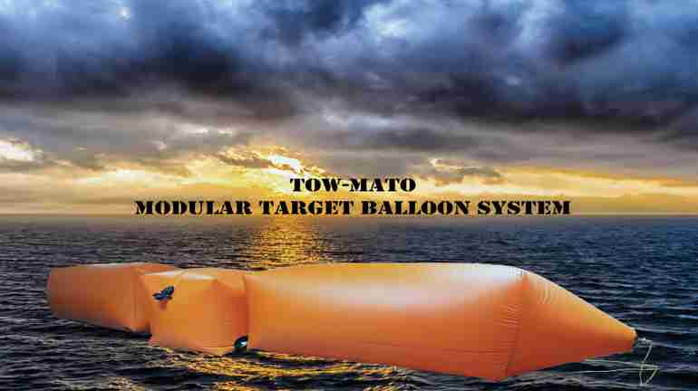 Tow-Mato® active towing variant — Killer Tomato® enhanced towed naval target balloon spec sheet