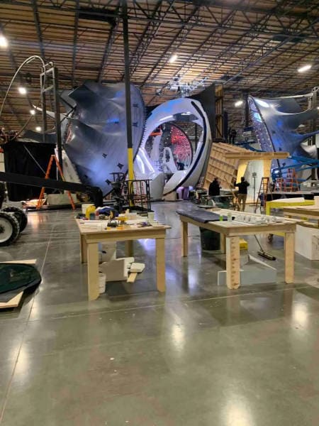 Dome projection screen — Postcards from Earth, Sphere Las Vegas (from inside spaceship set)